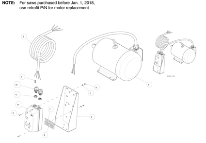 Section 17 Diagram and Parts List for MK-5007T 160641 MK Diamond Concrete Saw